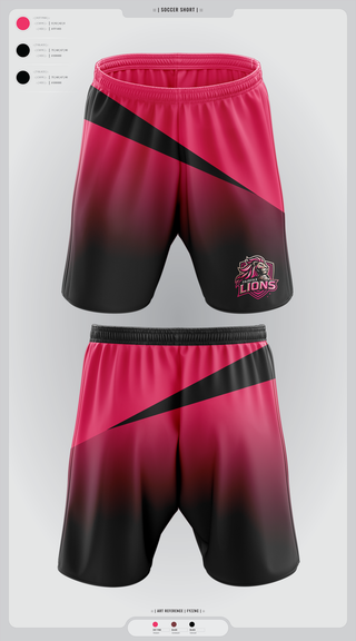 Mens Soccer Shorts, Fairfax Lions, Men's Soccer, Teamtime, Team time, sublimation, custom sports apparel, team uniforms, spirit wear, spiritwear, sports uniforms, custom shirts, team store, custom team store, fundraiser sports, apparel fundraiser