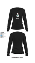 233 SFS 13548797 Women's Long Sleeve V-neck Shirt - 22
