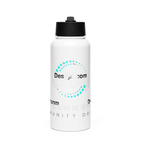 Quinn lawn care 14191373 Stainless Steel Water Bottle with a Straw Lid