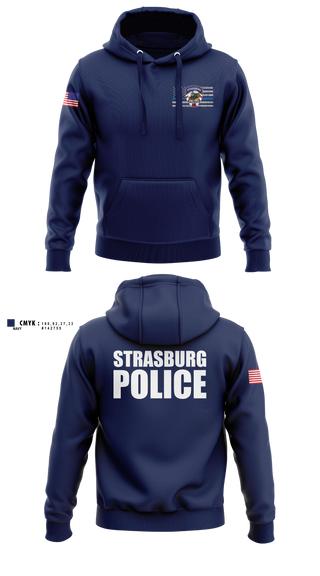 Hoodie, Strasburg Police, Police, Teamtime, Team time, sublimation, custom sports apparel, team uniforms, spirit wear, spiritwear, sports uniforms, custom shirts, team store, custom team store, fundraiser sports, apparel fundraiser