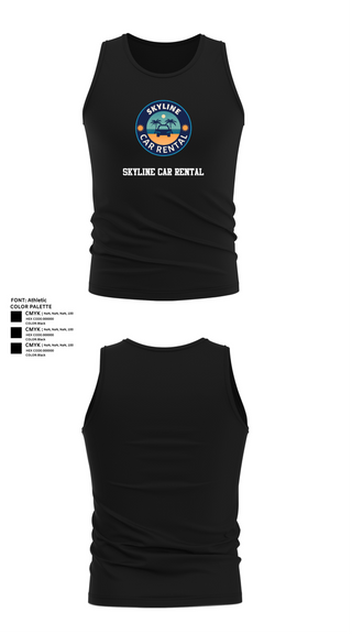 Tank Top, Skyline Car Rental, Men's Basketball, Teamtime, Team time, sublimation, custom sports apparel, team uniforms, spirit wear, spiritwear, sports uniforms, custom shirts, team store, custom team store, fundraiser sports, apparel fundraiser