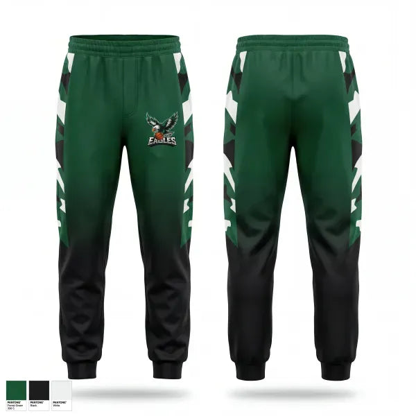 Sweatpants, Eagles, Men's Basketball, Teamtime, Team time, sublimation, custom sports apparel, team uniforms, spirit wear, spiritwear, sports uniforms, custom shirts, team store, custom team store, fundraiser sports, apparel fundraiser