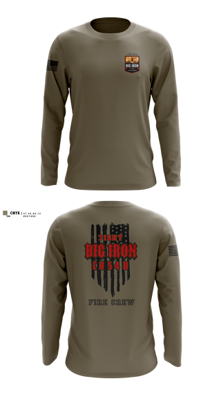 Long Sleeve Performance Shirt, Big Iron, Fire Department, Teamtime, Team time, sublimation, custom sports apparel, team uniforms, spirit wear, spiritwear, sports uniforms, custom shirts, team store, custom team store, fundraiser sports, apparel fundraiser