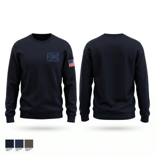 Crew Neck Sweatshirt, Cloverport Fire Department, Fire Department, Teamtime, Team time, sublimation, custom sports apparel, team uniforms, spirit wear, spiritwear, sports uniforms, custom shirts, team store, custom team store, fundraiser sports, apparel fundraiser