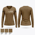 PMO SSP Flight Systems Women's Long Sleeve V-neck Shirt - 1