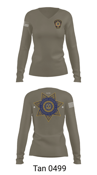 Womens Long Sleeve Vneck Shirt, Patrol - Squad D, Police, Teamtime, Team time, sublimation, custom sports apparel, team uniforms, spirit wear, spiritwear, sports uniforms, custom shirts, team store, custom team store, fundraiser sports, apparel fundraiser