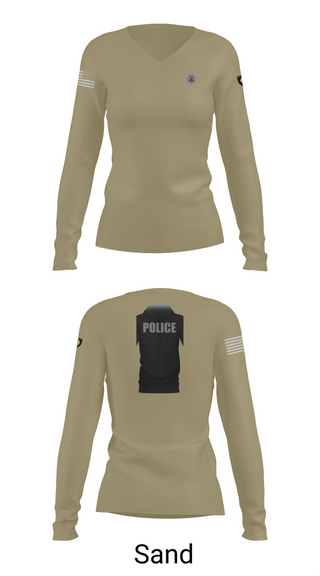 Womens Long Sleeve Vneck Shirt, Nashville Police Department, , Teamtime, Team time, sublimation, custom sports apparel, team uniforms, spirit wear, spiritwear, sports uniforms, custom shirts, team store, custom team store, fundraiser sports, apparel fundraiser