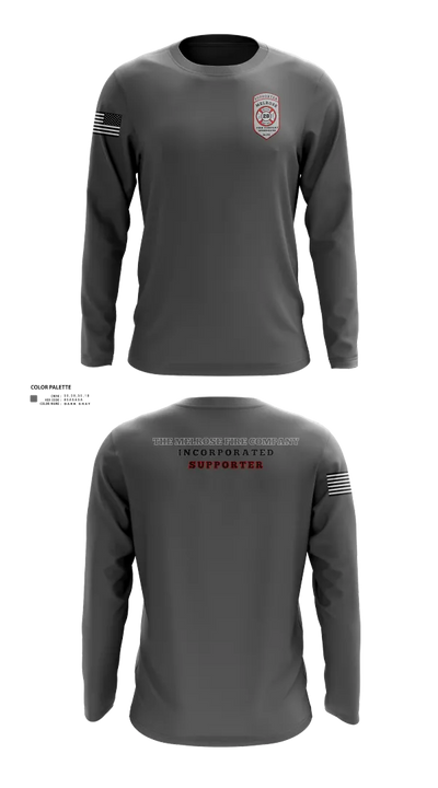 The Melrose Fire Company Incorporated 84438539 Long Sleeve Performance Shirt 31