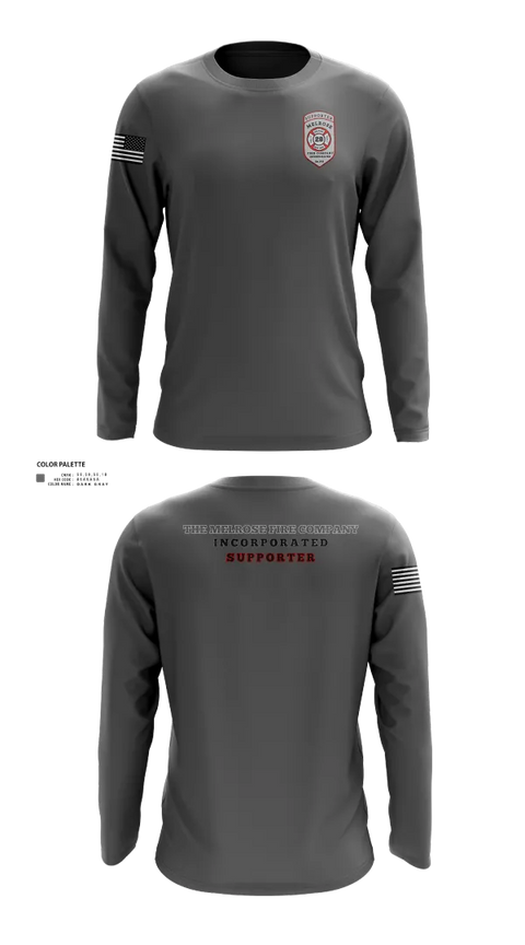 Long Sleeve Performance Shirt, The Melrose Fire Company Incorporated, , Teamtime, Team time, sublimation, custom sports apparel, team uniforms, spirit wear, spiritwear, sports uniforms, custom shirts, team store, custom team store, fundraiser sports, apparel fundraiser