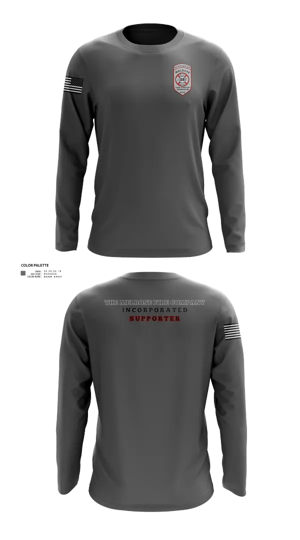 Long Sleeve Performance Shirt, The Melrose Fire Company Incorporated, , Teamtime, Team time, sublimation, custom sports apparel, team uniforms, spirit wear, spiritwear, sports uniforms, custom shirts, team store, custom team store, fundraiser sports, apparel fundraiser