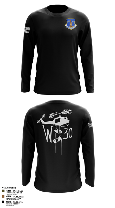 145th LRS/LGVM 93307873 Long Sleeve Performance Shirt 3