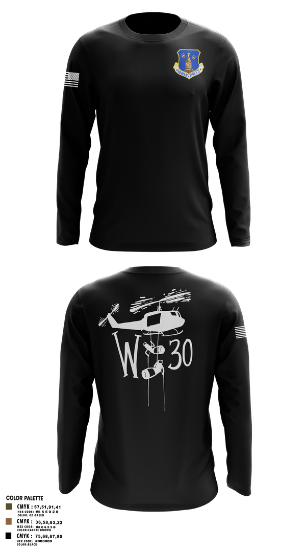 Long Sleeve Performance Shirt, 145th LRS/LGVM, , Teamtime, Team time, sublimation, custom sports apparel, team uniforms, spirit wear, spiritwear, sports uniforms, custom shirts, team store, custom team store, fundraiser sports, apparel fundraiser