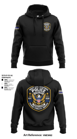 Hoodie, West Side regional police department, Police, Teamtime, Team time, sublimation, custom sports apparel, team uniforms, spirit wear, spiritwear, sports uniforms, custom shirts, team store, custom team store, fundraiser sports, apparel fundraiser