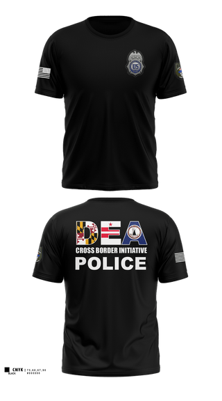 Old School Cotton Feel Shirt, DEA DC 45, Police, Teamtime, Team time, sublimation, custom sports apparel, team uniforms, spirit wear, spiritwear, sports uniforms, custom shirts, team store, custom team store, fundraiser sports, apparel fundraiser