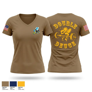 Womens Short Sleeve Vneck Shirt, 22NCR, Navy, Teamtime, Team time, sublimation, custom sports apparel, team uniforms, spirit wear, spiritwear, sports uniforms, custom shirts, team store, custom team store, fundraiser sports, apparel fundraiser