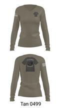 A Co. 11th Cyber Warfare BN 305487 Women's Long Sleeve V-neck Shirt - 11