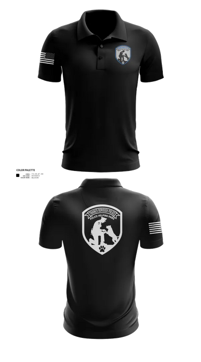 Police Helping Paws 66972550 Short Sleeve Performance Polo - 21