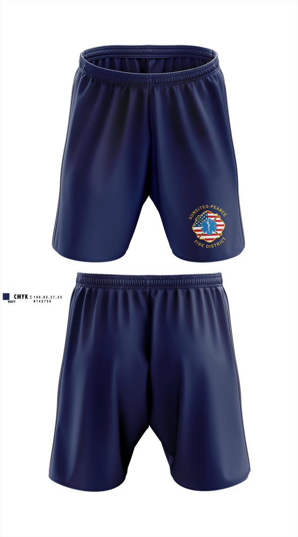 Athletic Shorts With Pockets, Sunsites-Pearce Fire District, Fire Department, Teamtime, Team time, sublimation, custom sports apparel, team uniforms, spirit wear, spiritwear, sports uniforms, custom shirts, team store, custom team store, fundraiser sports, apparel fundraiser