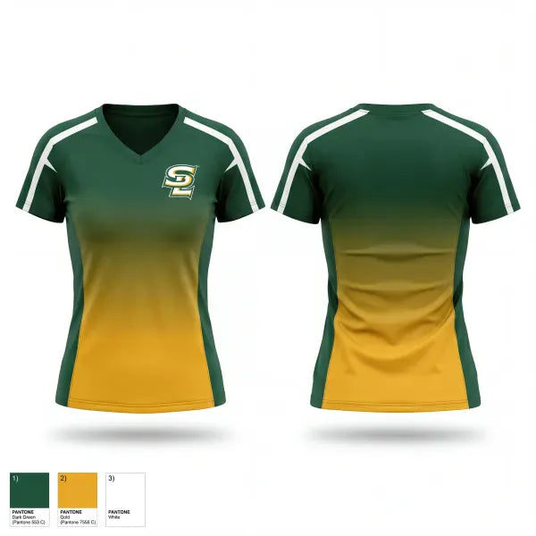 Womens Short Sleeve Vneck Shirt, Southern Lab, Track & Field, Teamtime, Team time, sublimation, custom sports apparel, team uniforms, spirit wear, spiritwear, sports uniforms, custom shirts, team store, custom team store, fundraiser sports, apparel fundraiser