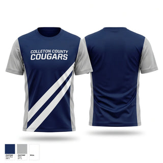 Soft Poly Tee Cotton Like Feel, Colleton County Cougars, Track & Field, Teamtime, Team time, sublimation, custom sports apparel, team uniforms, spirit wear, spiritwear, sports uniforms, custom shirts, team store, custom team store, fundraiser sports, apparel fundraiser