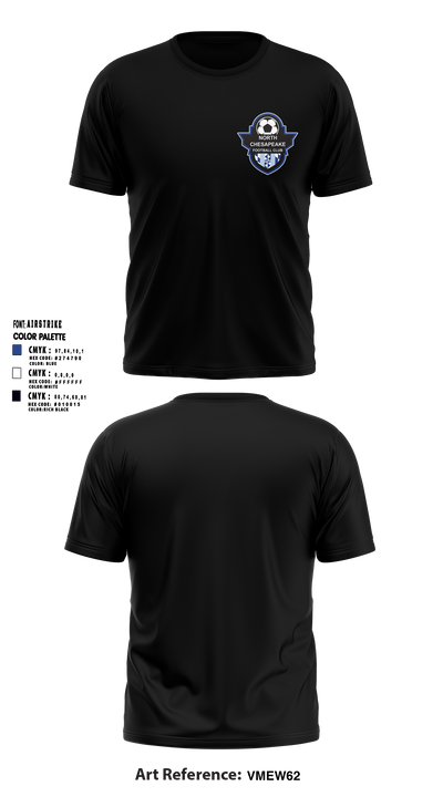North Chesapeake Football Club Soft Poly Tee Cotton Like Feel - 6