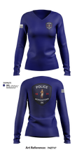 Morgantown Police Department 83325246 Women's Long Sleeve V-neck Shirt - 101