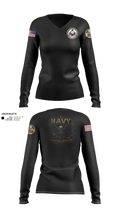 NTAG ORV 70958483 Women's Long Sleeve V-neck Shirt - 21