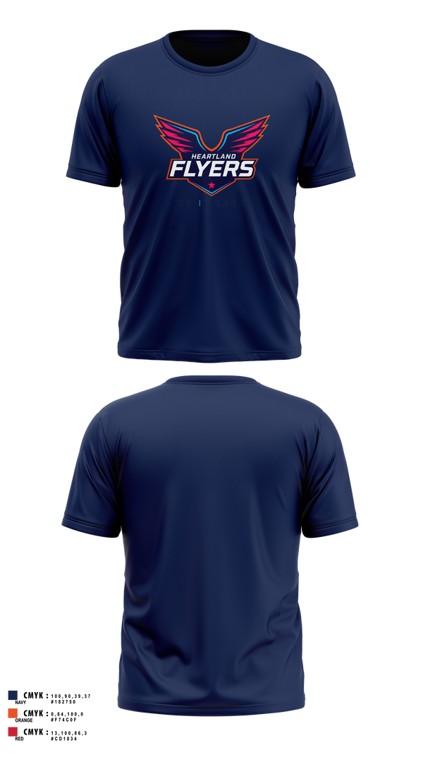 Short Sleeve Performance Shirt, Heartland Flyers, Track & Field, Teamtime, Team time, sublimation, custom sports apparel, team uniforms, spirit wear, spiritwear, sports uniforms, custom shirts, team store, custom team store, fundraiser sports, apparel fundraiser