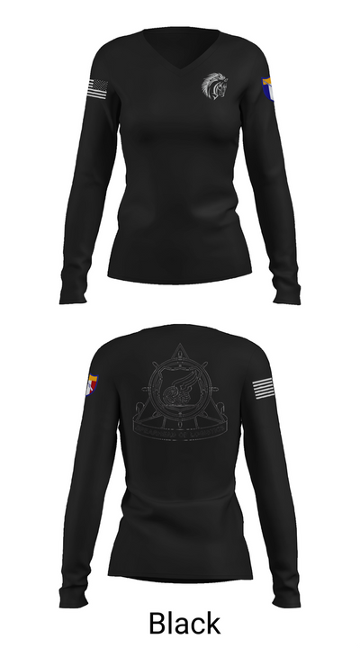 2112th Transportation Company 98320916 Women's Long Sleeve V-neck Shirt - 35
