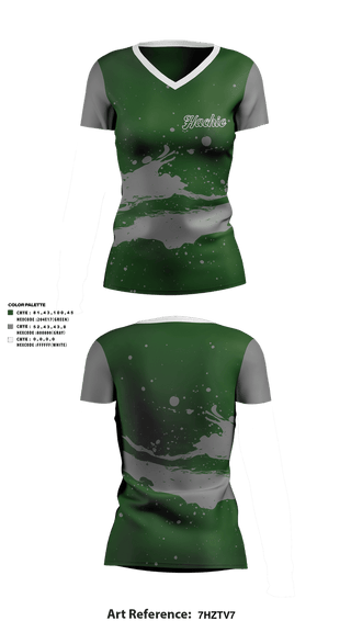 Womens Short Sleeve Vneck Shirt, Hachie, , Teamtime, Team time, sublimation, custom sports apparel, team uniforms, spirit wear, spiritwear, sports uniforms, custom shirts, team store, custom team store, fundraiser sports, apparel fundraiser