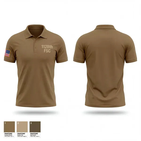 Short Sleeve Performance Polo, 1128th FSC, Army, Teamtime, Team time, sublimation, custom sports apparel, team uniforms, spirit wear, spiritwear, sports uniforms, custom shirts, team store, custom team store, fundraiser sports, apparel fundraiser