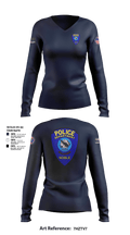 Noble Police 71622498 Women's Long Sleeve V-neck Shirt - 1
