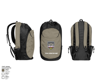 Gear Bag, Texas Liberation Army, Army, Teamtime, Team time, sublimation, custom sports apparel, team uniforms, spirit wear, spiritwear, sports uniforms, custom shirts, team store, custom team store, fundraiser sports, apparel fundraiser