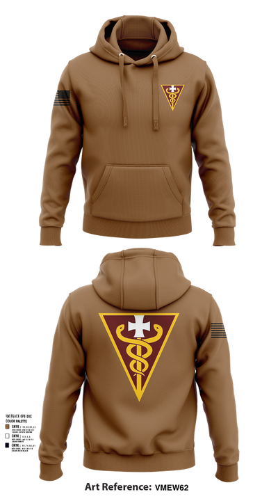 3D THEATER MEDICAL COMMAND 14799833 Hoodie - 101