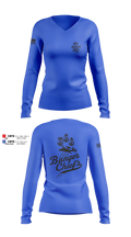 VAW-117 15130068 Women's Long Sleeve V-neck Shirt - 5