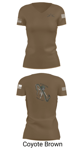 Women's Short Sleeve Vneck Shirt, Q Troop 4/278th, Army, Teamtime, Team time, sublimation, custom sports apparel, team uniforms, spirit wear, spiritwear, sports uniforms, custom shirts, team store, custom team store, fundraiser sports, apparel fundraiser