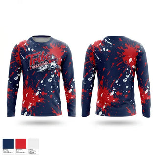 Long Sleeve Performance Shirt, Oklahoma Tribe 2018, Softball, Teamtime, Team time, sublimation, custom sports apparel, team uniforms, spirit wear, spiritwear, sports uniforms, custom shirts, team store, custom team store, fundraiser sports, apparel fundraiser