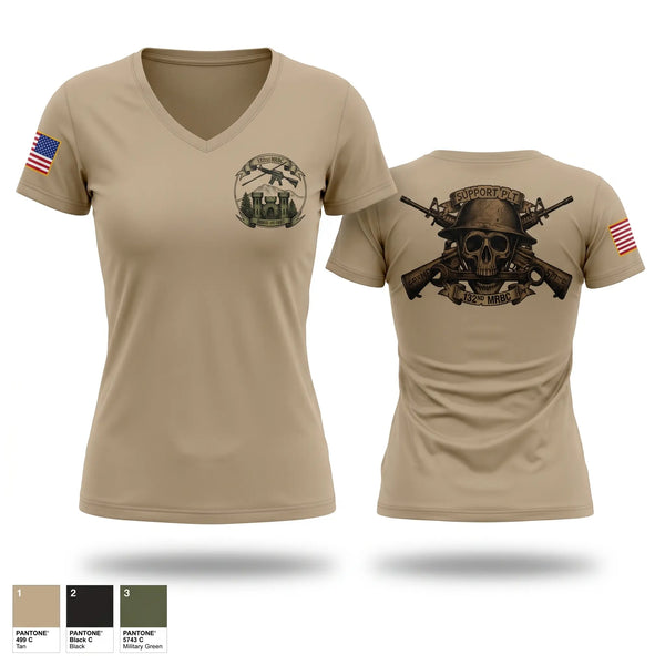 Womens Short Sleeve Vneck Shirt, 132nd mrbc, National Guard, Teamtime, Team time, sublimation, custom sports apparel, team uniforms, spirit wear, spiritwear, sports uniforms, custom shirts, team store, custom team store, fundraiser sports, apparel fundraiser