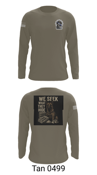 Long Sleeve Performance Shirt, Narcotics K9, , Teamtime, Team time, sublimation, custom sports apparel, team uniforms, spirit wear, spiritwear, sports uniforms, custom shirts, team store, custom team store, fundraiser sports, apparel fundraiser