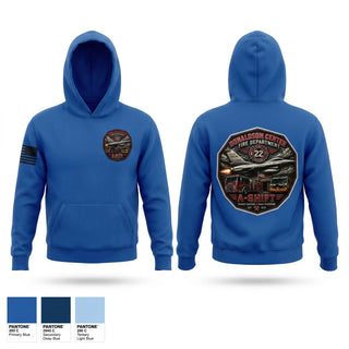 Hoodie, Donaldson Center Fire Dept., Fire Department, Teamtime, Team time, sublimation, custom sports apparel, team uniforms, spirit wear, spiritwear, sports uniforms, custom shirts, team store, custom team store, fundraiser sports, apparel fundraiser