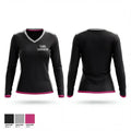 Team Locked In 93459307 Women's Long Sleeve V-neck Shirt - 1