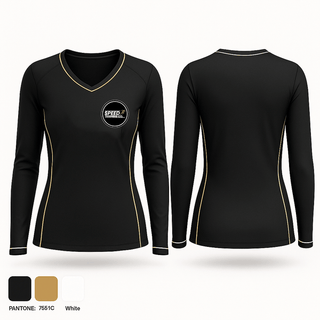 Womens Long Sleeve Vneck Shirt, Speed Training Co., Track & Field, Teamtime, Team time, sublimation, custom sports apparel, team uniforms, spirit wear, spiritwear, sports uniforms, custom shirts, team store, custom team store, fundraiser sports, apparel fundraiser
