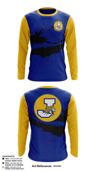 Mae Jemison Track and Field 20824124 Long Sleeve Performance Shirt 1