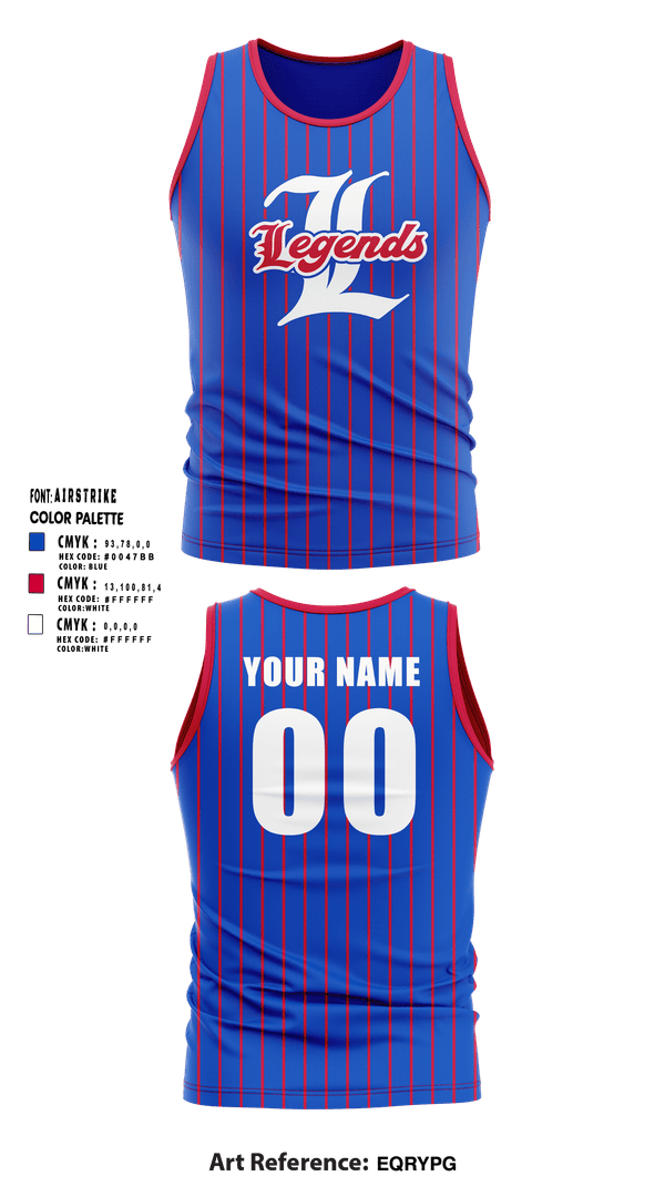 Tank Top, Leander Legends, Baseball, Teamtime, Team time, sublimation, custom sports apparel, team uniforms, spirit wear, spiritwear, sports uniforms, custom shirts, team store, custom team store, fundraiser sports, apparel fundraiser