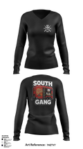 South Gang Unit Women's Long Sleeve V-neck Shirt - 5