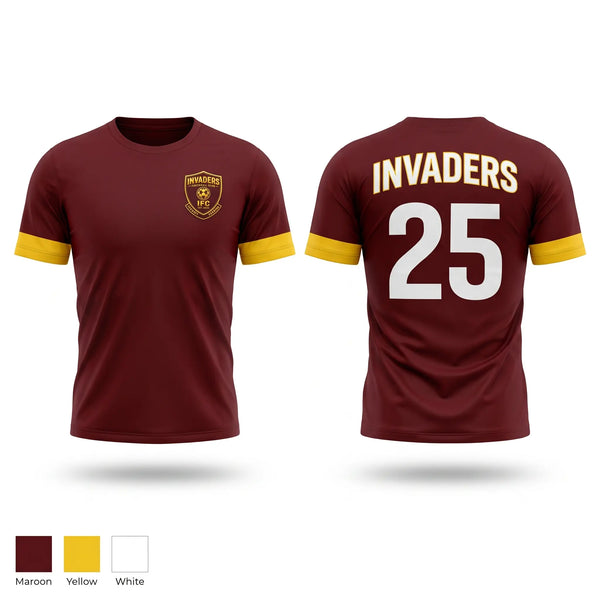 Short Sleeve Performance Shirt, Invaders Football Club, Men's Soccer, Teamtime, Team time, sublimation, custom sports apparel, team uniforms, spirit wear, spiritwear, sports uniforms, custom shirts, team store, custom team store, fundraiser sports, apparel fundraiser