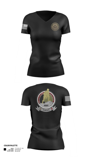 Womens Short Sleeve Vneck Shirt, Soldier Recovery Unit, Army, Teamtime, Team time, sublimation, custom sports apparel, team uniforms, spirit wear, spiritwear, sports uniforms, custom shirts, team store, custom team store, fundraiser sports, apparel fundraiser