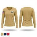 Golden Eagle Battalion 31874094 Women's Long Sleeve V-neck Shirt - 1