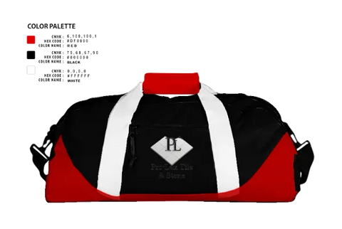Duffle Bag, Pro-Lux Tile & Stone, , Teamtime, Team time, sublimation, custom sports apparel, team uniforms, spirit wear, spiritwear, sports uniforms, custom shirts, team store, custom team store, fundraiser sports, apparel fundraiser