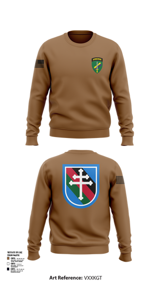 Crew Neck Sweatshirt, 416th CA BN, Army, Teamtime, Team time, sublimation, custom sports apparel, team uniforms, spirit wear, spiritwear, sports uniforms, custom shirts, team store, custom team store, fundraiser sports, apparel fundraiser